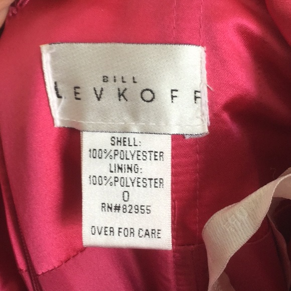 Bill Levkoff Satin Watermelon Dress - Picture 2 of 3